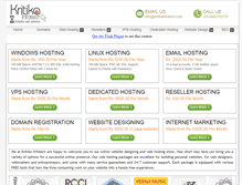 Tablet Screenshot of kritikainfotech.com
